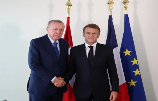 Президент Турции Реджеп Тайип Эрдоган, Президент Франции Эмманюэль Макрон