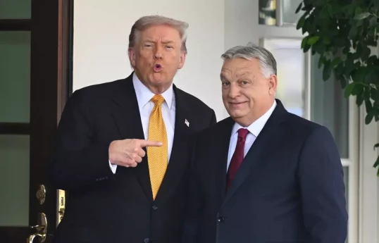 Дональд Трамп, Виктор ОрбанПрезидент США Дональд Трамп, Виктор Орбан