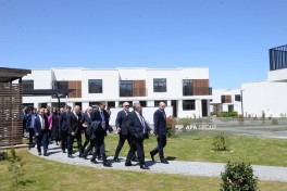 Члены Азербайджано-российской межправкомиссии ознакомились со строительно-восстановительными работами в Зангилане - ФОТО 