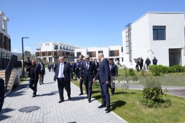Члены Азербайджано-российской межправкомиссии ознакомились со строительно-восстановительными работами в Зангилане - ФОТО 