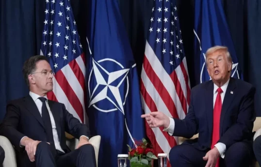 Генеральный секретарь НАТО Марк Рютте, Президент США Дональд Трамп