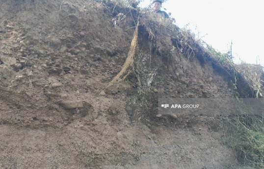 На юге Азербайджана произошёл оползень
