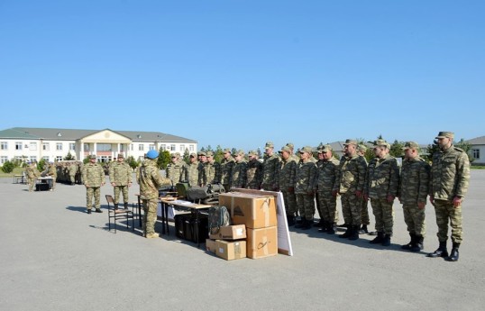 В Азербайджане начались учебные сборы с военнообязанными