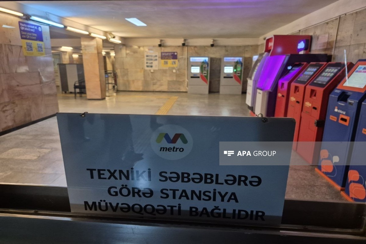 Бакинский метрополитен возобновил работу - ОБНОВЛЕНО-4 -ФОТО 
