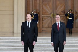 Состоялась церемония официальной встречи Президента Латвии-ФОТО 