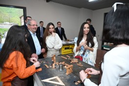 Лейла Алиева и Арзу Алиева приняли участие в открытии после восстановления историко-архитектурных памятников в Шеки-ФОТО 