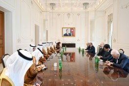 Президент Ильхам Алиев принял делегацию ОАЭ