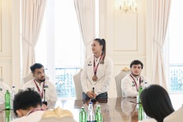 Президент Ильхам Алиев принял борцов, ставших чемпионами Европы в командном зачёте -ОБНОВЛЕНО 