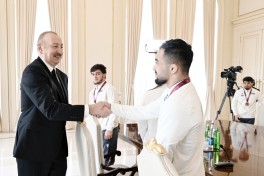 Президент Ильхам Алиев принял борцов, ставших чемпионами Европы в командном зачёте -ОБНОВЛЕНО 