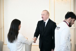 Президент Ильхам Алиев принял борцов, ставших чемпионами Европы в командном зачёте -ОБНОВЛЕНО 