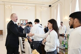 Президент Ильхам Алиев принял борцов, ставших чемпионами Европы в командном зачёте -ОБНОВЛЕНО 