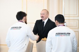 Президент Ильхам Алиев принял борцов, ставших чемпионами Европы в командном зачёте -ОБНОВЛЕНО 