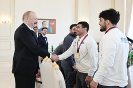 Президент Ильхам Алиев принял борцов, ставших чемпионами Европы в командном зачёте -ОБНОВЛЕНО 