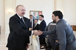 Президент Ильхам Алиев принял борцов, ставших чемпионами Европы в командном зачёте -ОБНОВЛЕНО 