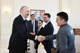 Президент Ильхам Алиев принял борцов, ставших чемпионами Европы в командном зачёте -ОБНОВЛЕНО 