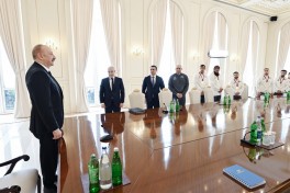 Президент Ильхам Алиев принял борцов, ставших чемпионами Европы в командном зачёте -ОБНОВЛЕНО 