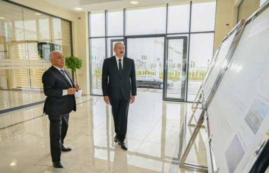Президент Ильхам Алиев принял участие в открытии подстанции «Ени Сангачал»