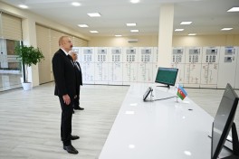 Президент Ильхам Алиев принял участие в открытии подстанции «Ени Сангачал»