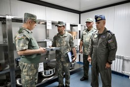 Руководящий состав Минобороны Азербайджана ознакомился с новыми военными объектами, переданными в распоряжение подразделений ПВО - ВИДЕО 