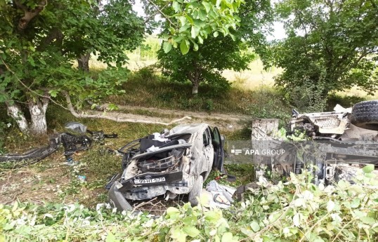 На автомагистрали Баку–Губа произошла цепная авария, пострадали 5 человек — ФОТО — ОБНОВЛЕНО 