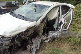 На автомагистрали Баку–Губа произошла цепная авария, пострадали 5 человек — ФОТО — ОБНОВЛЕНО 