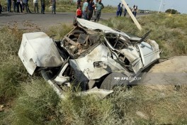 В Зардабском районе автомобиль врезался в опору, есть погибший и пострадавшие - ОБНОВЛЕНО 
