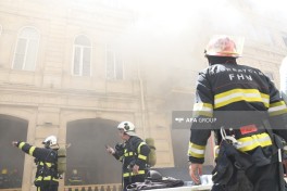 Пожар в ресторане в центре Баку локализован -ОБНОВЛЕНО-4-ФОТО-ВИДЕО 