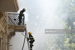 Пожар в ресторане в центре Баку локализован -ОБНОВЛЕНО-4-ФОТО-ВИДЕО 