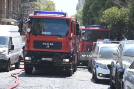 Пожар в ресторане в центре Баку локализован -ОБНОВЛЕНО-4-ФОТО-ВИДЕО 