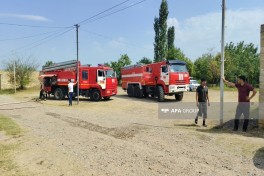 В Товузе произошёл пожар в доме, один человек отравился дымом -ФОТО-ОБНОВЛЕНО 