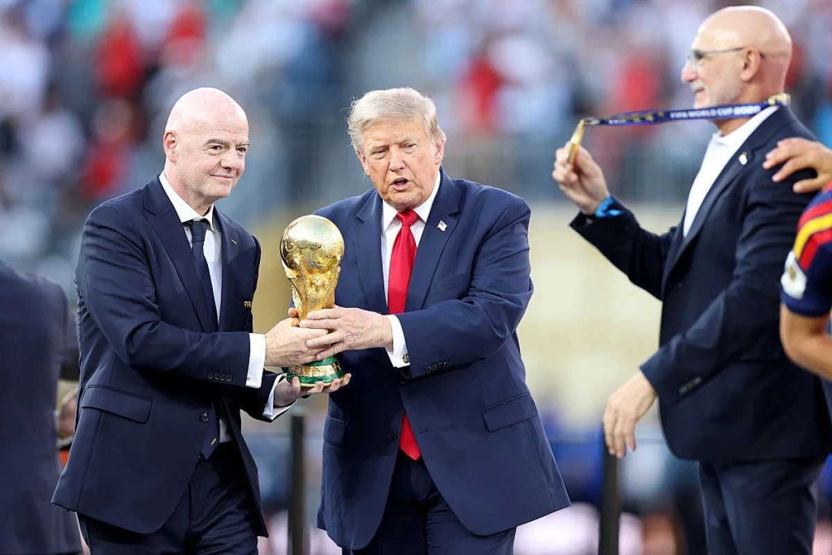 Президент ФИФА Джанни Инфантино, Президент США Дональд Трамп