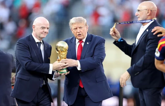 Президент ФИФА Джанни Инфантино, Президент США Дональд Трамп