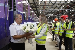 Электродепо «Дарнагюль» бакинского метрополитена частично введено в эксплуатацию, принят первый поезд — ФОТО-ОБНОВЛЕНО 
