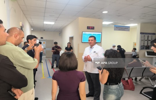 Представители азербайджанских СМИ посетили Национальный детский медицинский центр в Узбекистане