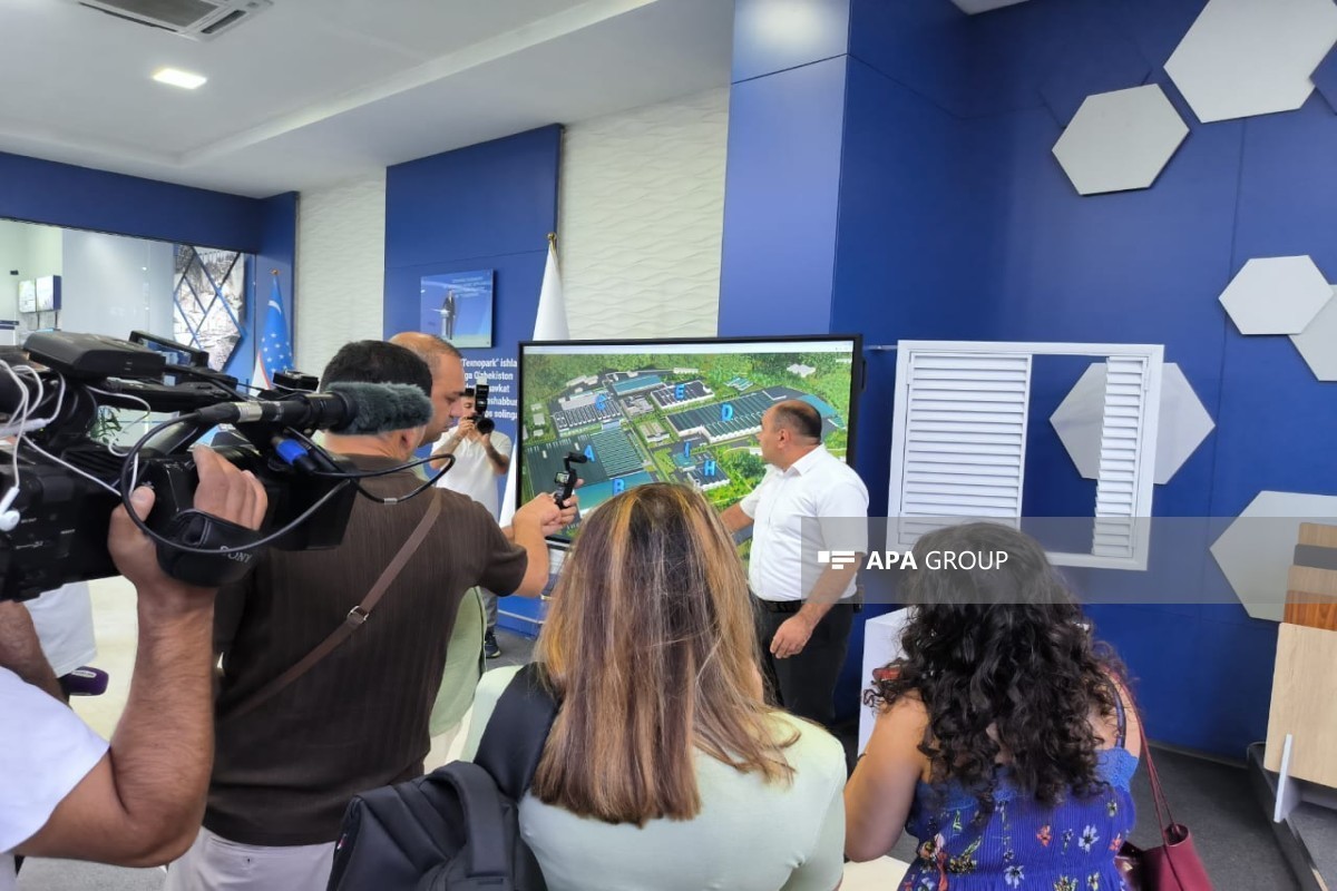 Представители азербайджанских СМИ ознакомились с деятельностью предприятия «TEXNOPARK» в Узбекистане-ФОТО 
