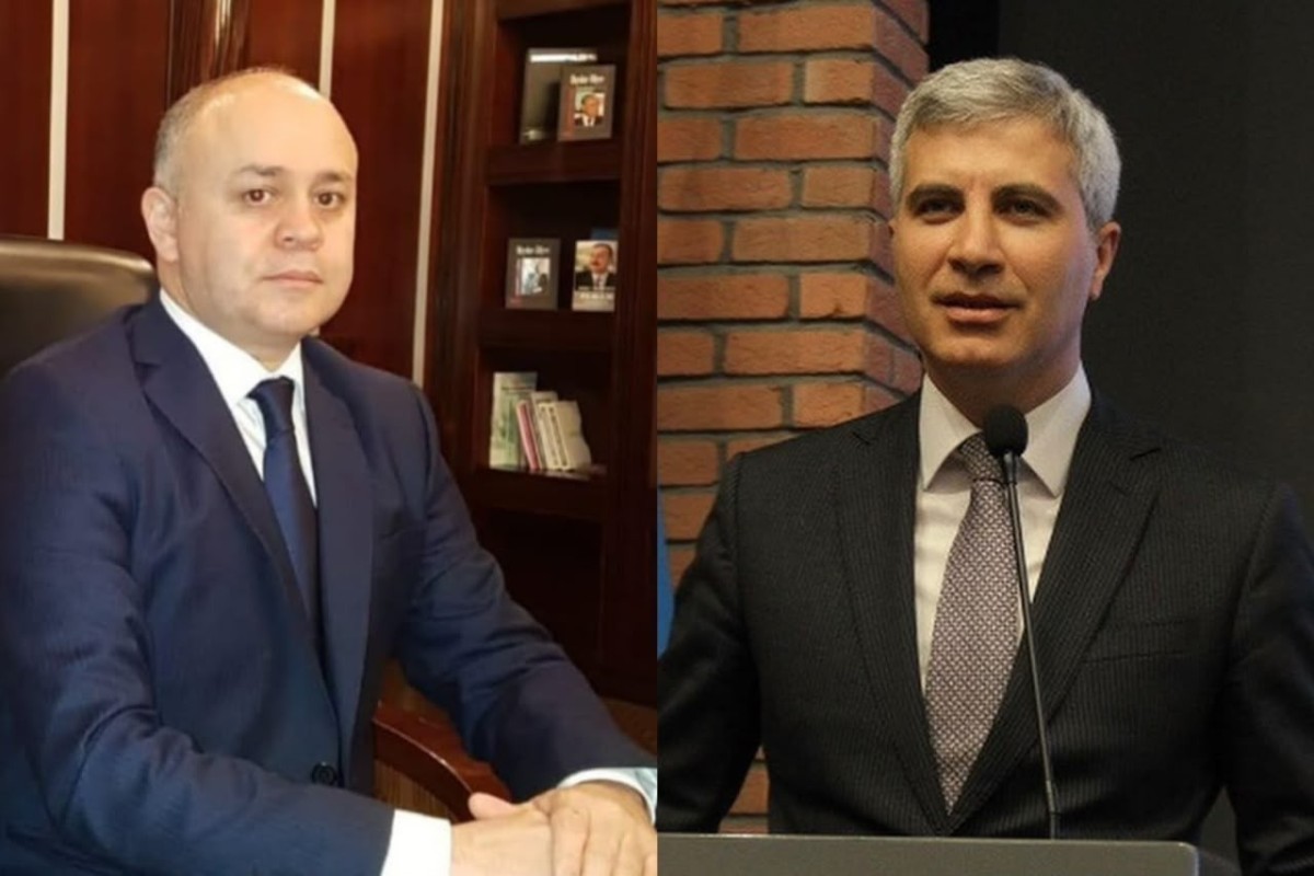 Руководитель аппарата Министерства культуры Хикмет Мустафаев, советник министра культуры Мустафа Аббасбейли