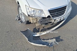 В Агстафе столкнулись два автомобиля, есть пострадавшие — ФОТО 