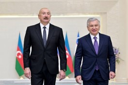 В Ташкенте состоялась церемония официальной встречи Президента Ильхама Алиева -ФОТО 