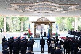 В Ташкенте состоялась церемония официальной встречи Президента Ильхама Алиева -ФОТО 