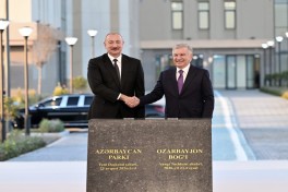 В городе Новый Ташкент заложен парк «Азербайджан»
