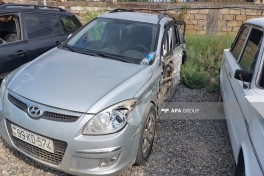 В Сабирабаде произошло ДТП, один человек погиб, трое пострадали-ФОТО 