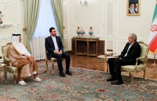 Премьер-министр Катара встретился с Масудом Пезешкианом