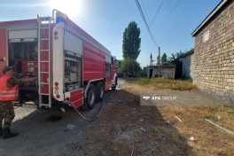 В Лянкяране предотвращено распространение пожара на прилегающую территорию