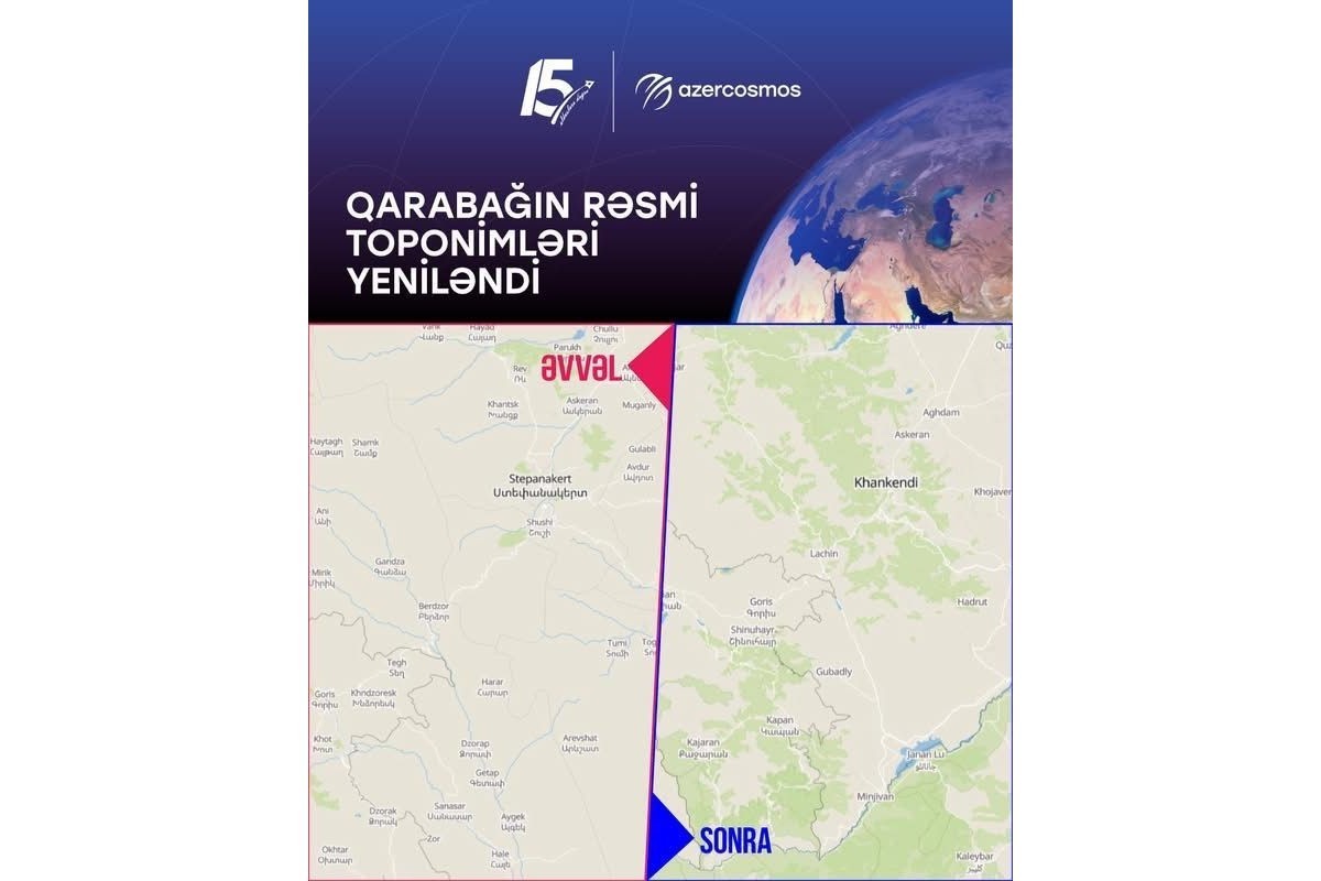 Официальные топонимы Карабаха обновлены на цифровой карте