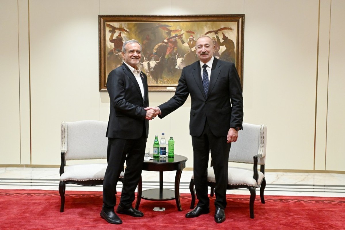 Президент Исламской Республики Иран Масуд Пезешкиан, Президент Азербайджанской Республики Ильхам Алиев