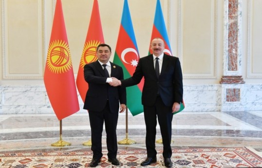 Президент Кыргызской Республики Садыр Жапаров, Президент Азербайджана Ильхам Алиев