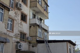 В жилом доме в Нахчыване произошёл пожар — ВИДЕО 