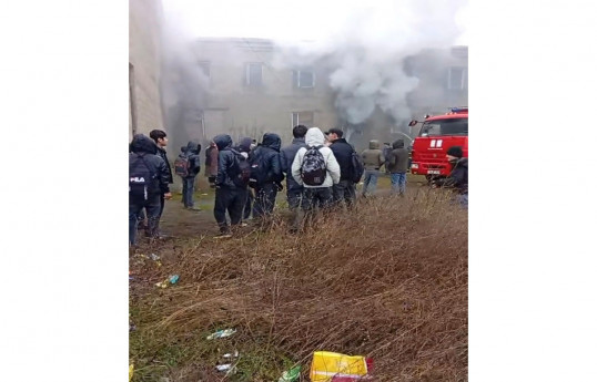В Масаллинском районе произошёл пожар в школе, ученики и учителя были эвакуированы — ВИДЕО 