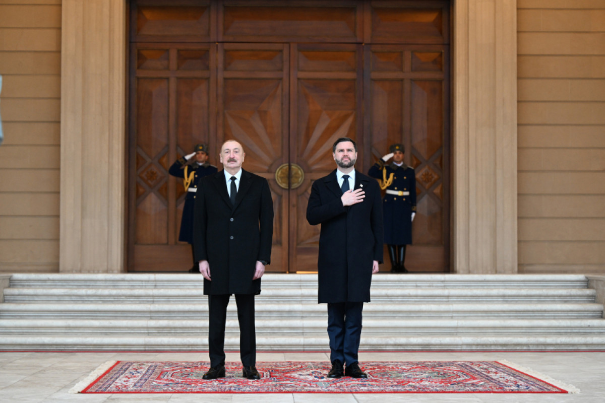 Президент Азербайджана Ильхам Алиев, вице-президент США Джеймс Дэвид Вэнс