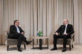 Президент Ильхам Алиев встретился в Мюнхене с председателем Комитета Бундестага по внешней политике